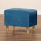 Baxton Studio Elias Modern and Contemporary Sky Blue Velvet Fabric and Oak Brown Finished Wood Storage Ottoman 178-11319-Zoro - alternate 3